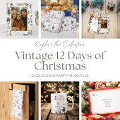 12 Days of Christmas Vintage  キッチンタオル