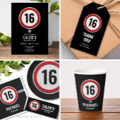 16th Birthday Speed Limit Sign - ANY AGE 招待状