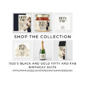 50 and Fabulous 1920s Birthday Invitation 招待状