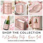 シックバラ金ゴールドグリッターハッピー21stバースデースクリプト 横断幕