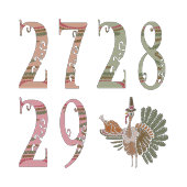 27 28 29 Turkey | Community Sharing of Blessings カード