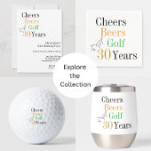 30thバースデーゴルフ応援ビアーズミニマルパーティー 招待状