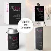 30th Birthday RIP 20sこんにちは30sパーティーブラックピンク 招待状