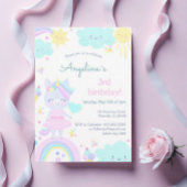 ユニコーン付き誕生日Tシャおもしろいツ3枚。 トドラーTシャツ