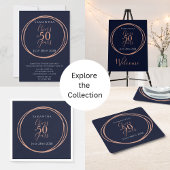 50thバースデーパーティー応援50年海軍バラ金ゴールド ポスター