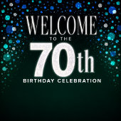 70歳の誕生日パーティー ペーパープレート