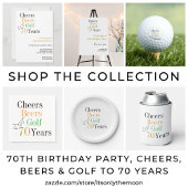 70誕生日応援ビーズゴルフミニマルパーティー 横断幕