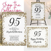 Elegant Gold Surprise 95th Birthday Invitation 招待状