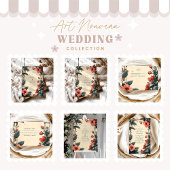 アールヌーボーヴィンテージ結婚フローラ 招待状