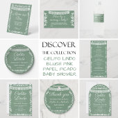 Mom-osa Bar Sage Green Baby Shower 台座サイン