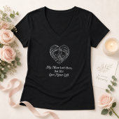 Mothers Day Stylish Modern Floral Mum Heart Tシャツ