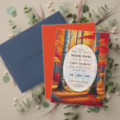 Rustic Birch Tree Fall Wedding セーブザデート (この独立クリエイターのコレクションをカスタマイズ。テスト)