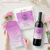 セクターズ&ピンクグリッター&ドリンク引用文 フラスク