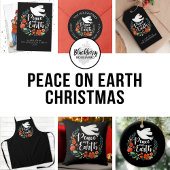 地球の平和のクリスマス セラミックオーナメント