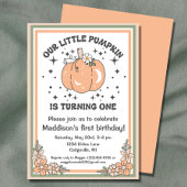 私たちの小さなかぼちゃの1番目の誕生日Groovyかぼちゃ Tシャツ