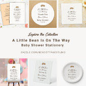 A Little Coffee Bean is on The Way Baby Shower スタンダードカクテルナプキン