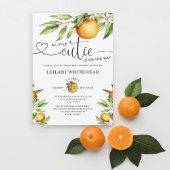 ベビーシャワーリトルかわいこちゃんオレンジ テーブルナンバー