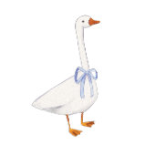 Baby shower goose blue ラウンドシール