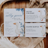 ガチョウ間抜けの小男の子のシャワー ラウンドシール