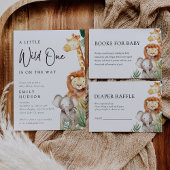 小さなワイルドワンサファリベイビーシャワー ペーパープレート