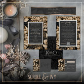 オペティ金ゴールド&シャンパンシルク開花結婚ズ 招待状