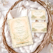 A New Chapter Botanical Baby Shower 招待状