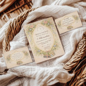 A New Chapter Floral Books Bridal Shower サンキューカード