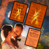 ロマンチックな燃え結婚る炎 プレイスカード