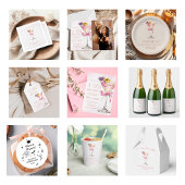 A Tini Bit Older Martini 30th Birthday Party  スタンダードカクテルナプキン