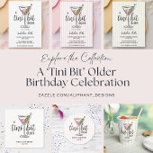 アティニビットより古いグリーンマティニ誕生日 招待状