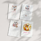 A Tini One Baby Shower Bingo Game 招待状