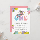 セサミストリート アビー | フラワーの2歳の誕生日 招待状