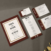 抽象芸術エレガンスゴールデンフレームテーブル番号 招待状