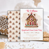 ジンガーブレッドハウスブラウンパタン ペーパープレート