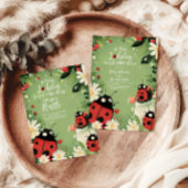 愛らしい小さなラディバグ女の子のベビー本ベビー エンクロージャーカード