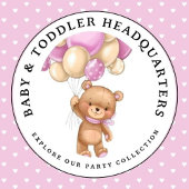 テディベアバルーンホワイトピンクコーヒーマグ コーヒーマグカップ