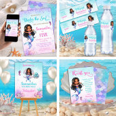 Mermaid - Under the sea Birthday サンキューカード