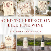 Aged To Perfection Like Fine Wine Birthday Party スタンダードカクテルナプキン
