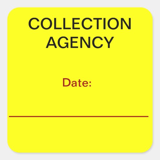 COLLECTION AGENCYコレクションシール スクエアシール (正面)
