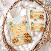 Ahoy Matey Storybook Pirates Baby Shower 招待状