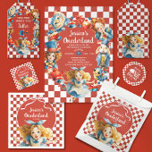 Red Alice in ONEDERLAND First Christmas Photo セラミックオーナメント