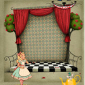 ヴィンテージアリスインワンダーランドガールベビー簿 名刺