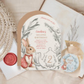 ヴィンテージアリスinワンダーランド茶2歳の誕生日 招待状
