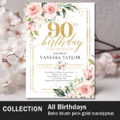 赤面素朴ピンクのバラのユーカリ20誕生日 薄葉紙