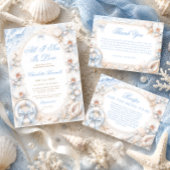 海だけが愛 Beach Bridal Shower 招待状