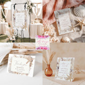 海岸のブライダルシャワー サンキューカード