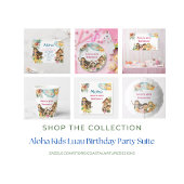 Aloha Luau Kids Birthday  横断幕