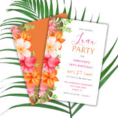 Aloha Tropical Luau Party Birthday  缶バッジ