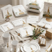 素朴な野生の動物アルパカラマありがとう サンキューカード