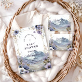 Alpine Bloom Serenity Baby Shower 招待状